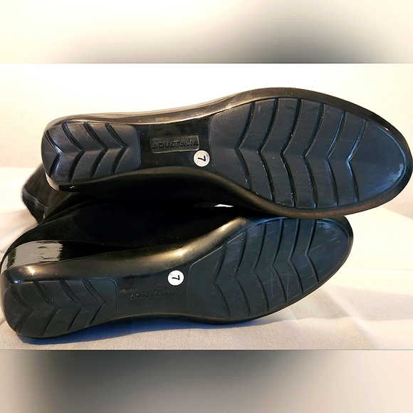 AQUATALIA BLACK SUEDE WEDGE MINNOW BOOTS SIZE 7 - Picture 3 of 11